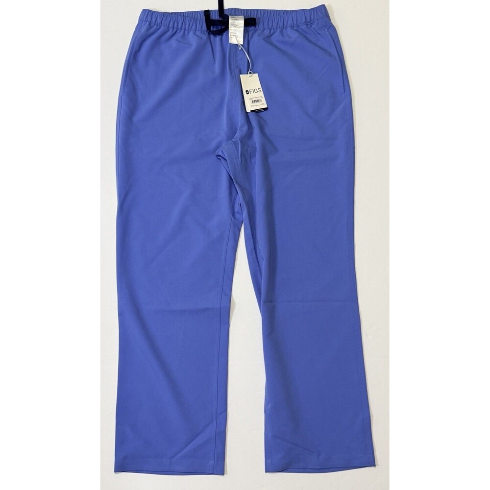 FIGS Men’s Pisco Straight Leg Scrub Pants XLR Blue Stretch Medical Workwear NWT